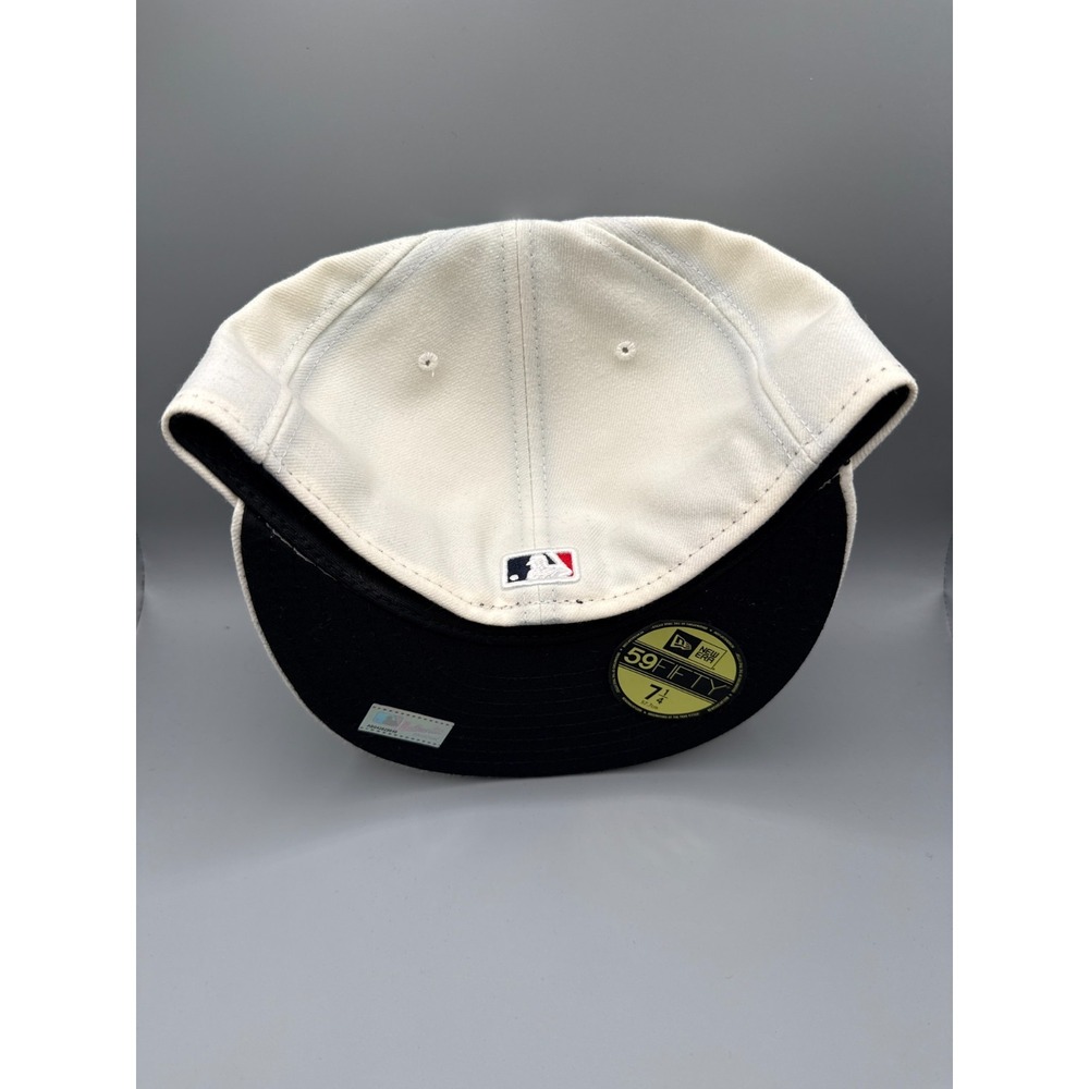 New Era 59FIFTY MLB Authentic Umpire On Field Blank White Fitted Hat 7 1/4 Cap - Picture 6 of 9